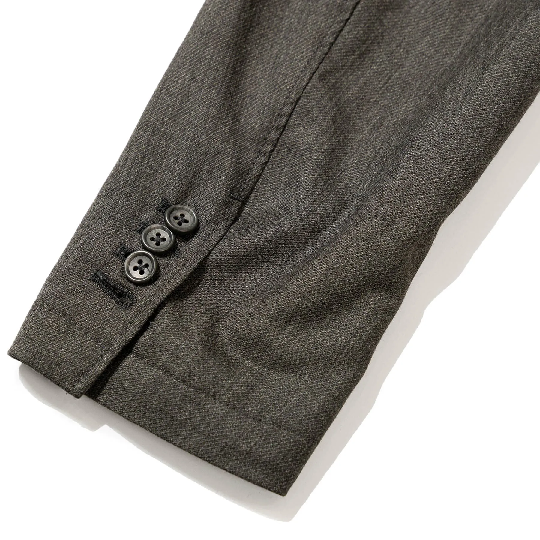 Andover Jacket - Charcoal Worsted Wool Gabardine