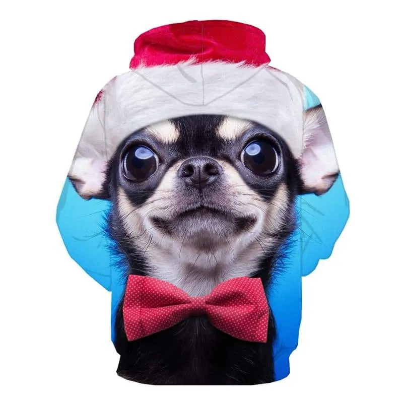 Animal Sweatshirts men Lovely 3d Printed Christmas Hooded Casual Party Hoodie Print