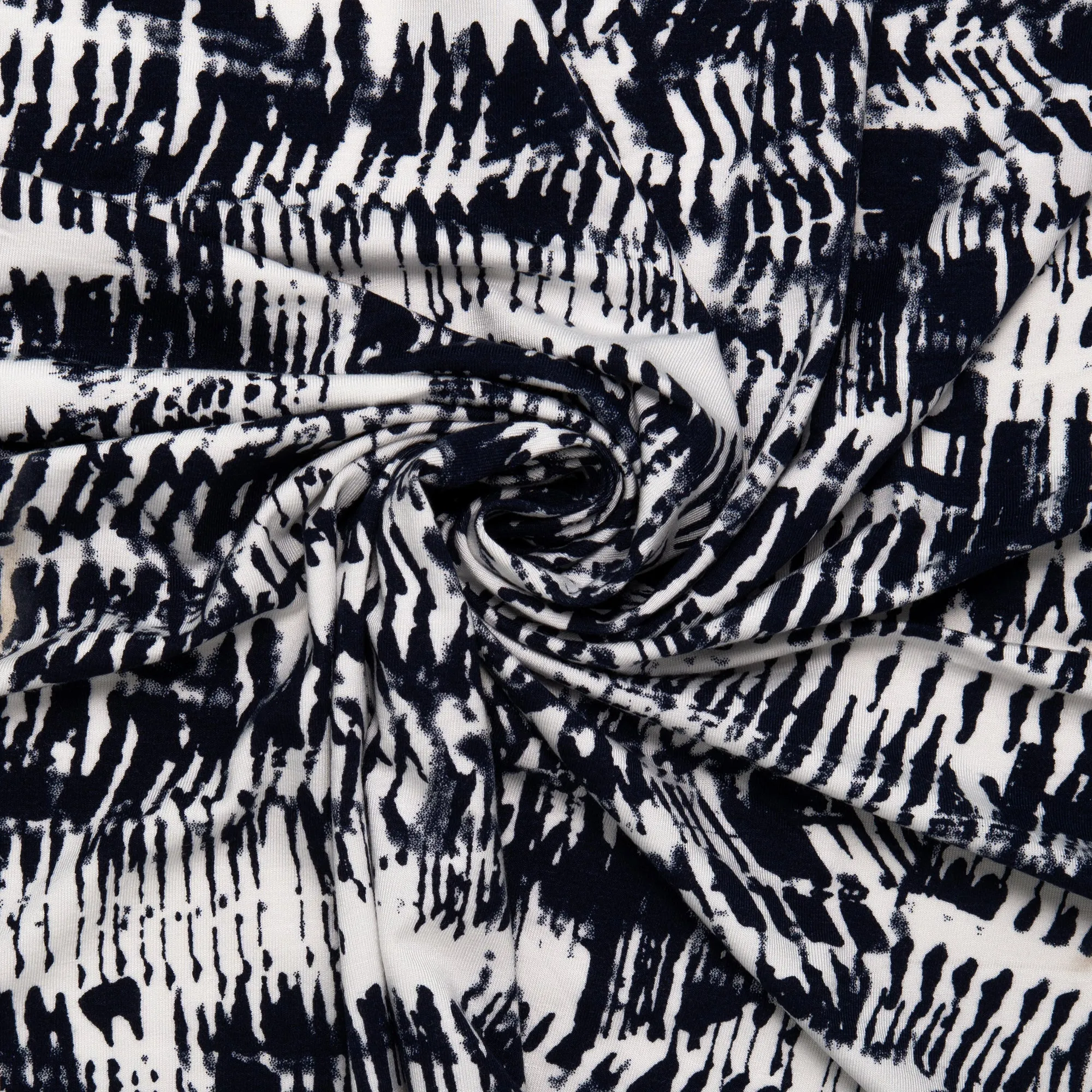 BAMBOO - Printed knit - Abstracts - White