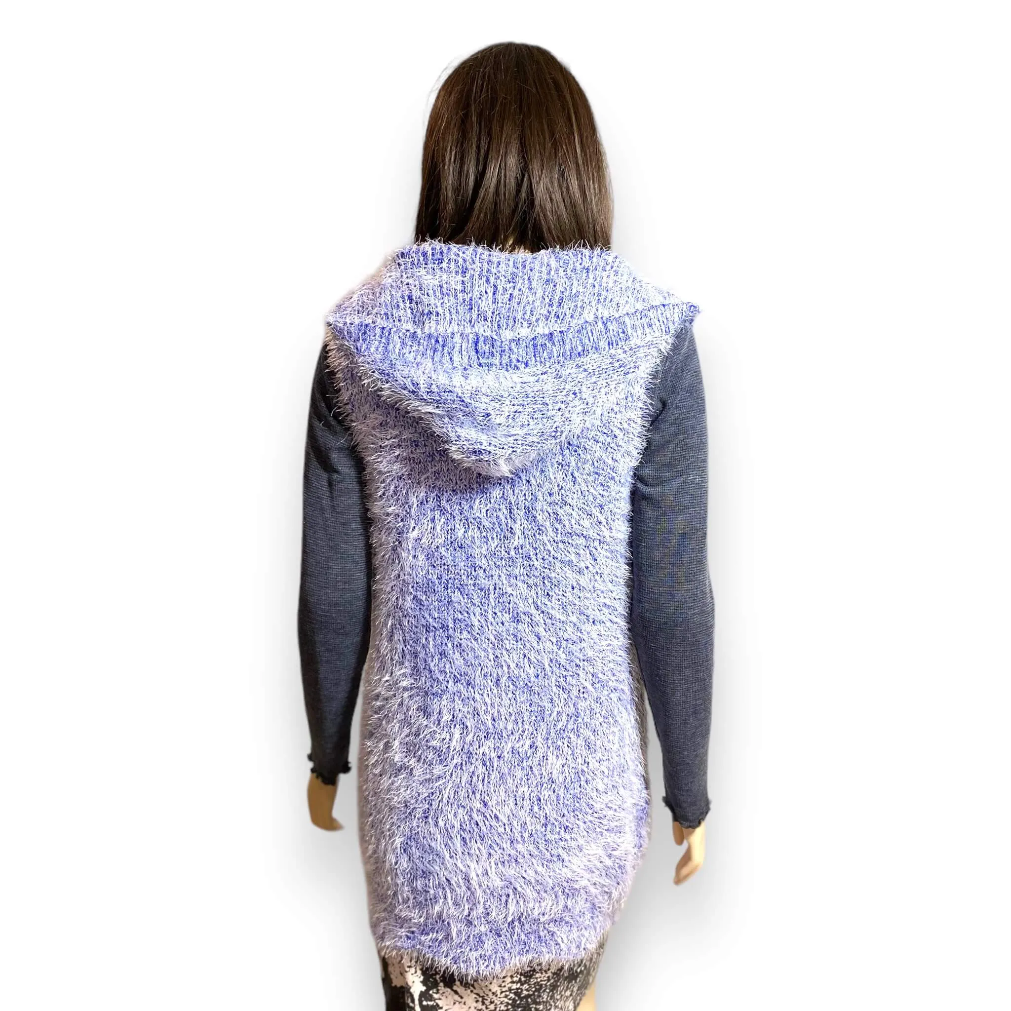 Blue Teddy Tunic Hooded Vest