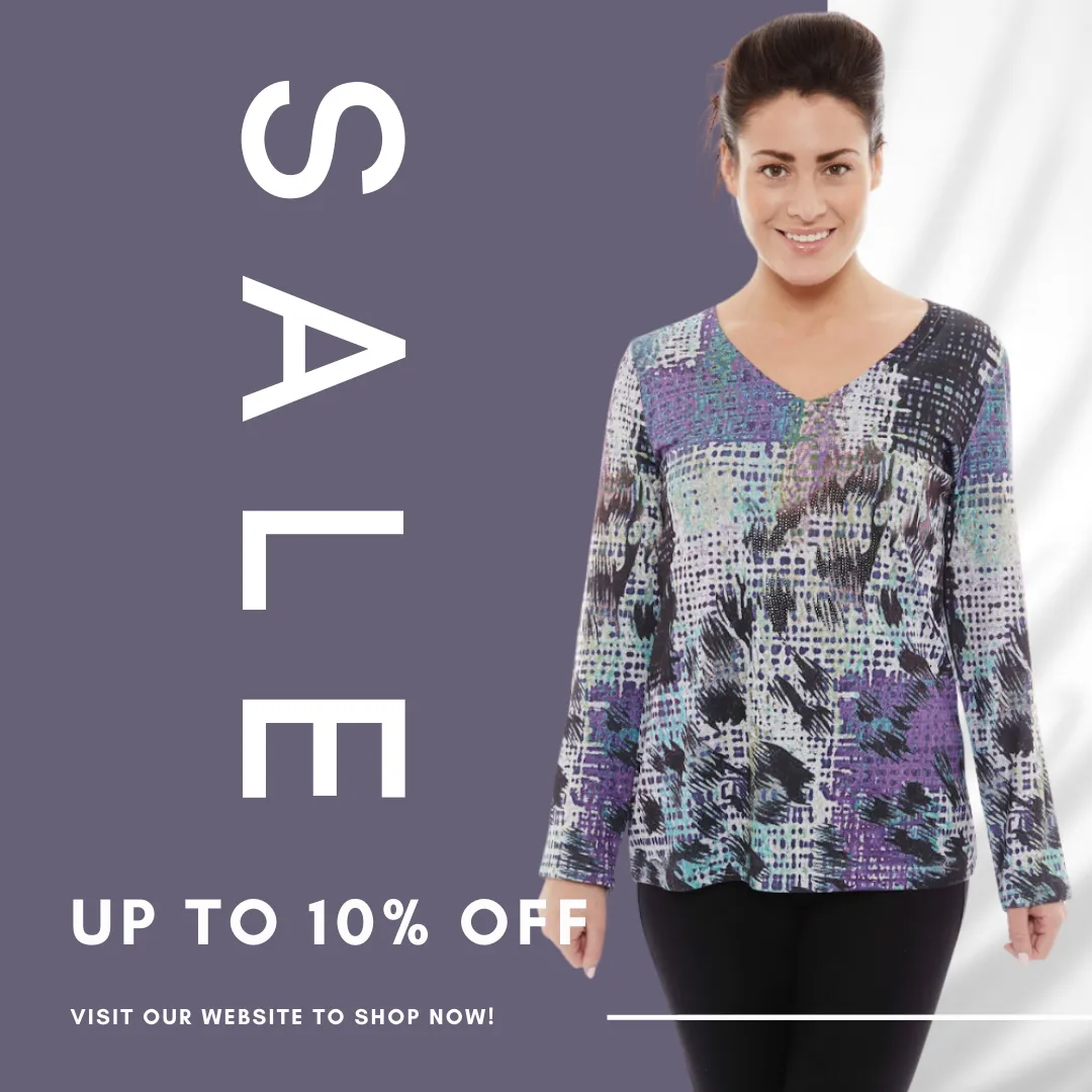 Buy Women's Multicolor Long Sleeve V-Neck Tops Online