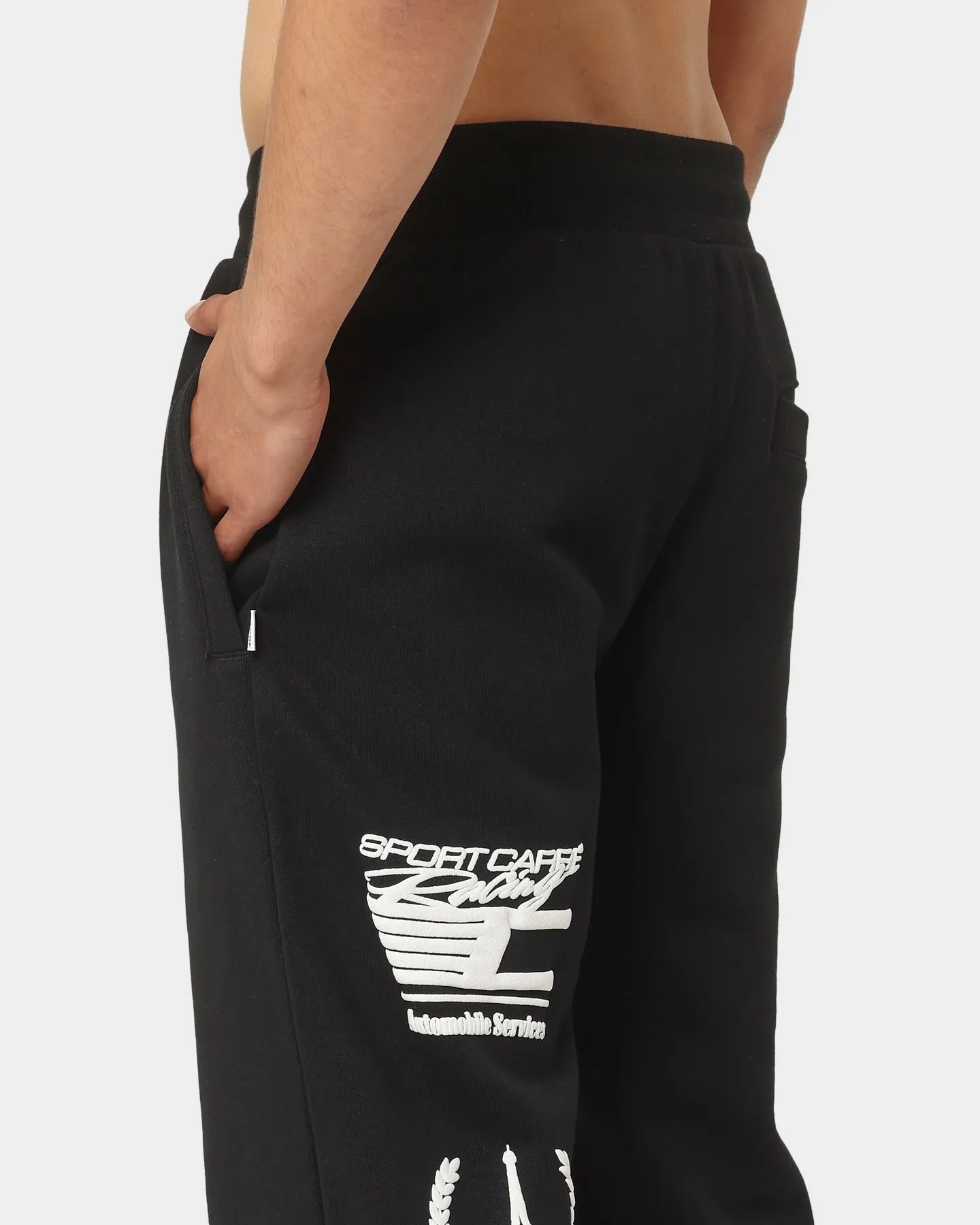 Carre Automobile Baggy Sweat Pants Black