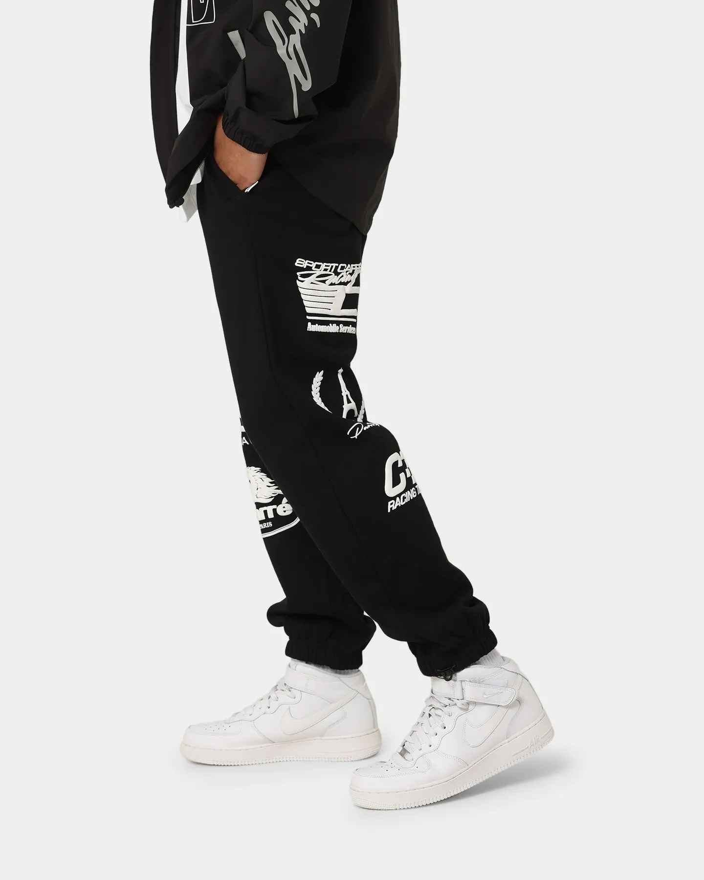 Carre Automobile Baggy Sweat Pants Black