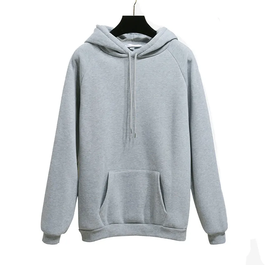 Casual Fleece Hoodies Sweatshirts Long Sleeve Yellow Girl Pullovers Loose Hooded Female Thick For Women