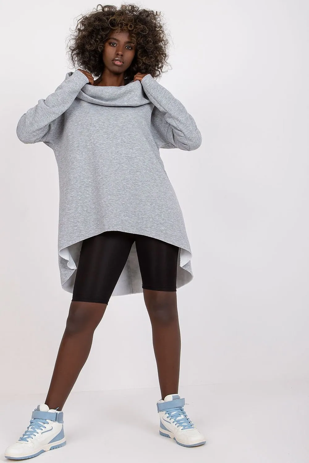 Chic Comfort: Hooded Asymmetrical Sweatshirt for Effortless Style