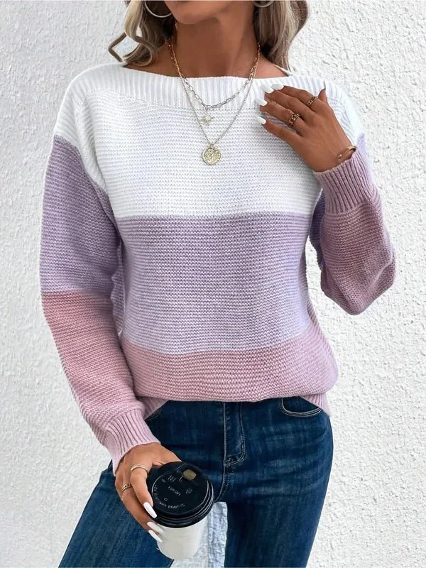 Colorblock Knit Sweater