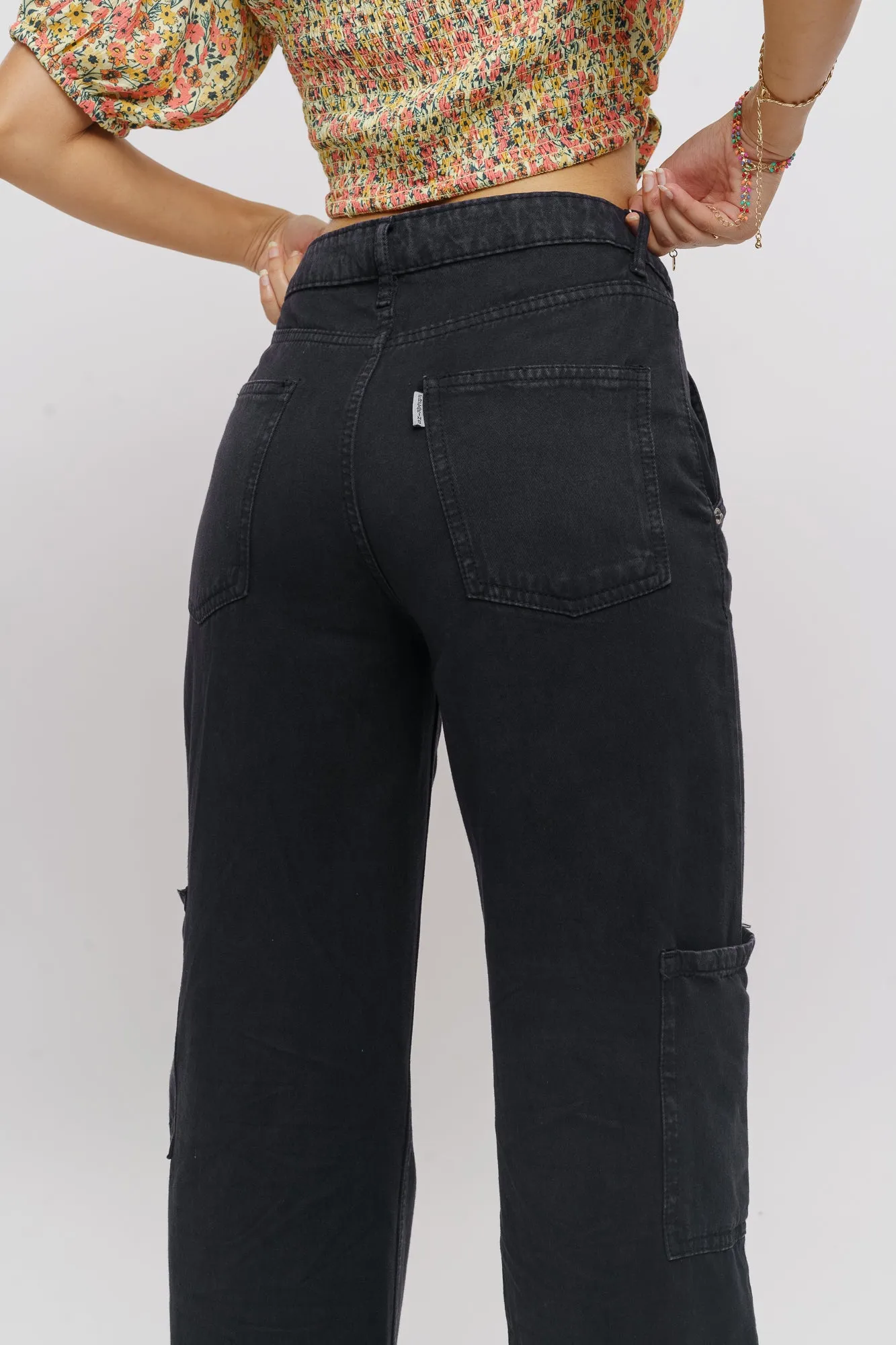 Denim Inky Cargo Pants