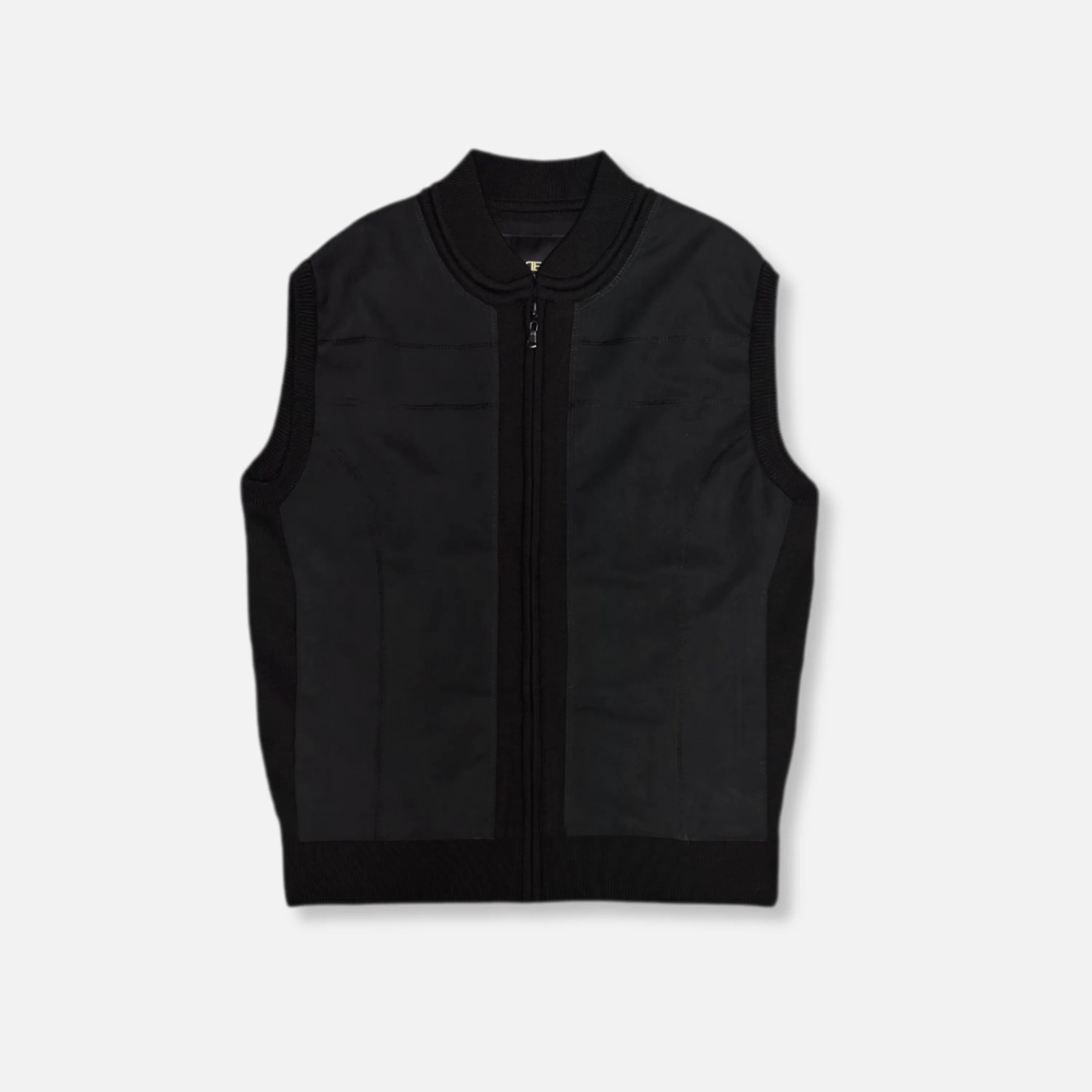 Deputy Full Zip Knitted Vest