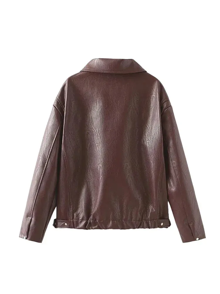 Downtown Faux Leather Jackets – Sleek & Polish Look