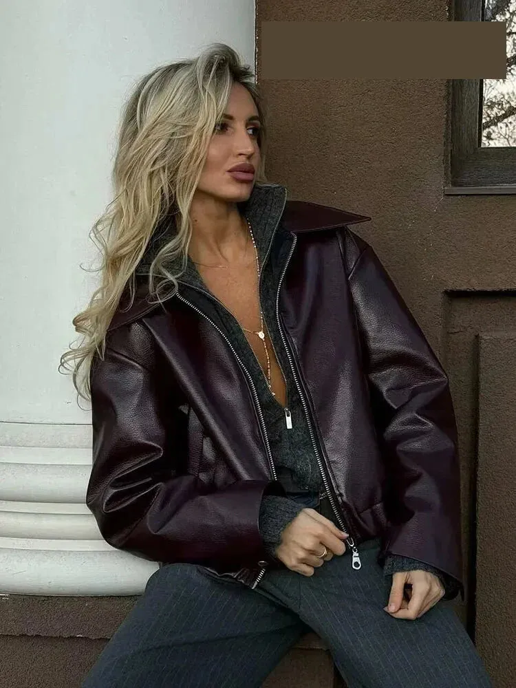 Downtown Faux Leather Jackets – Sleek & Polish Look