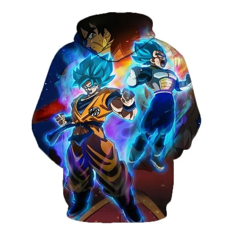 Dragon ball Anime 3D hoodies Men Women Hooded Sweatshirt Dragonball Son Goku Casual Pockets Streetwear Autumn Tops