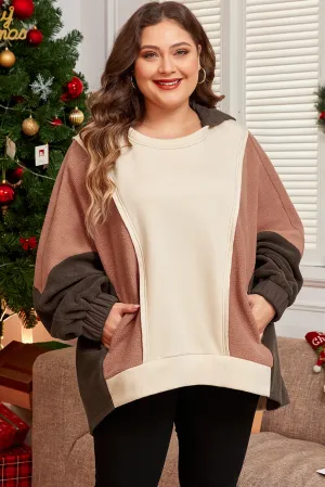 Exposed Seam Plus Size Hoodie