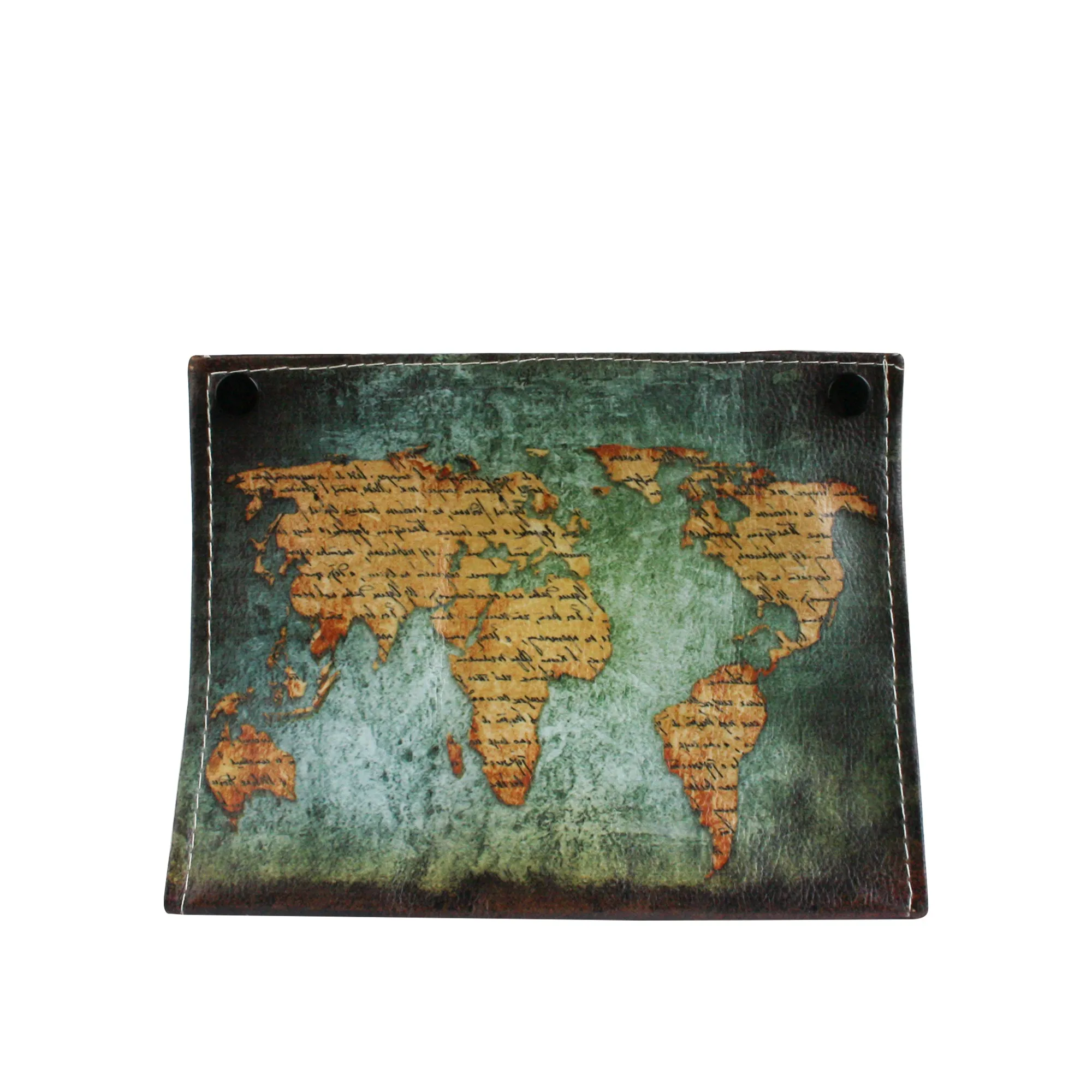 Folding Tissue Box - World Map