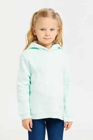 Girls Mint Elsa Printed Sweatshirt