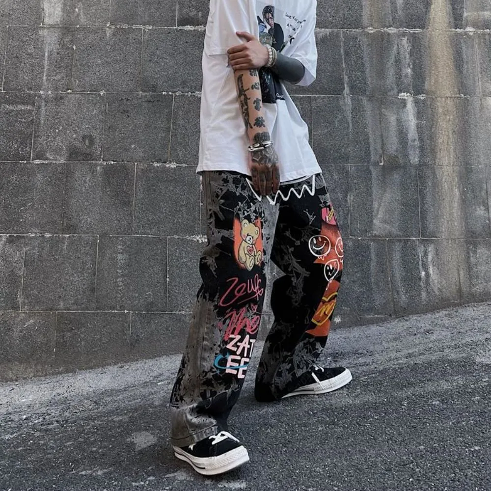 Hip-Hop Style Loose Jeans