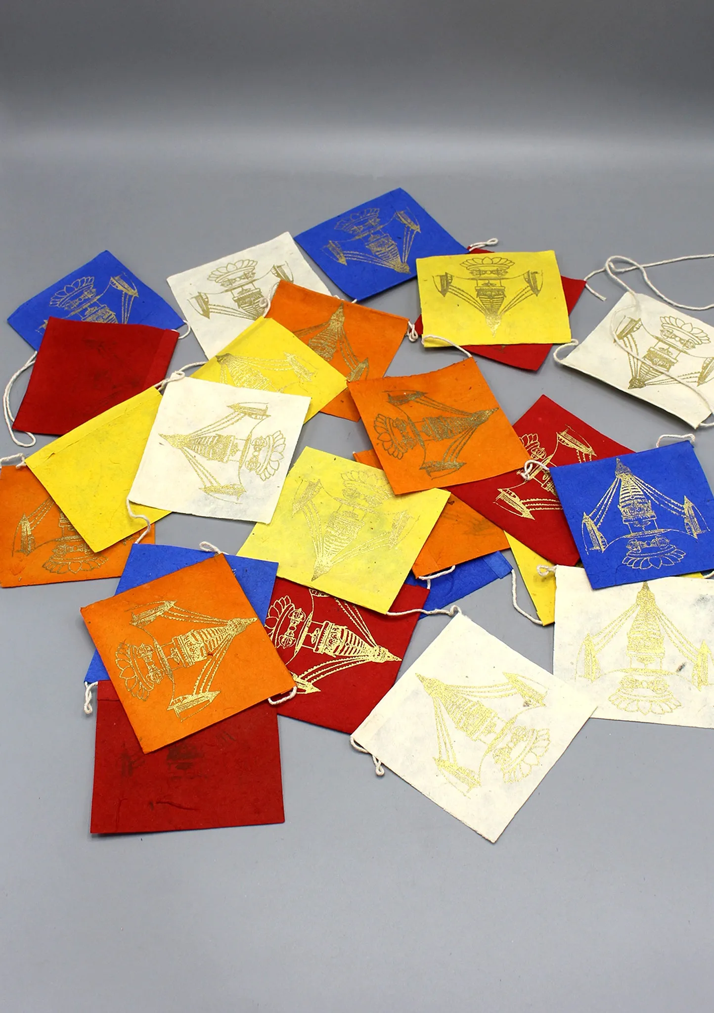 Kathmandu Swayambhunath Stupa Lokta Paper Prayer Flags