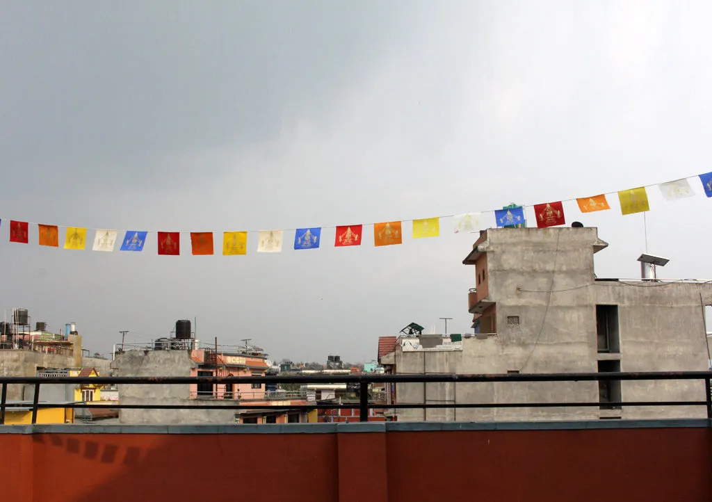 Kathmandu Swayambhunath Stupa Lokta Paper Prayer Flags