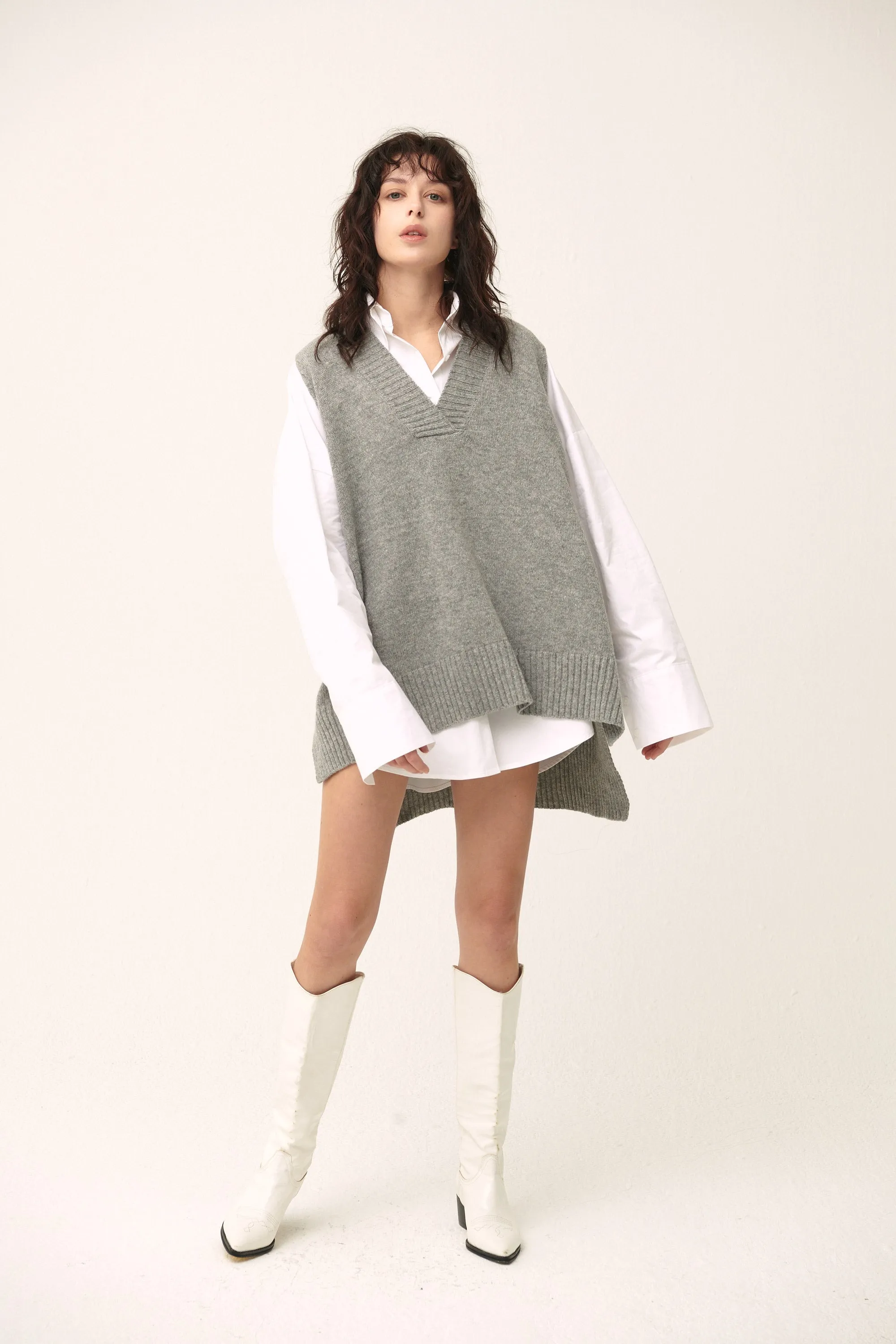 Lyla Oversized Knit Vest