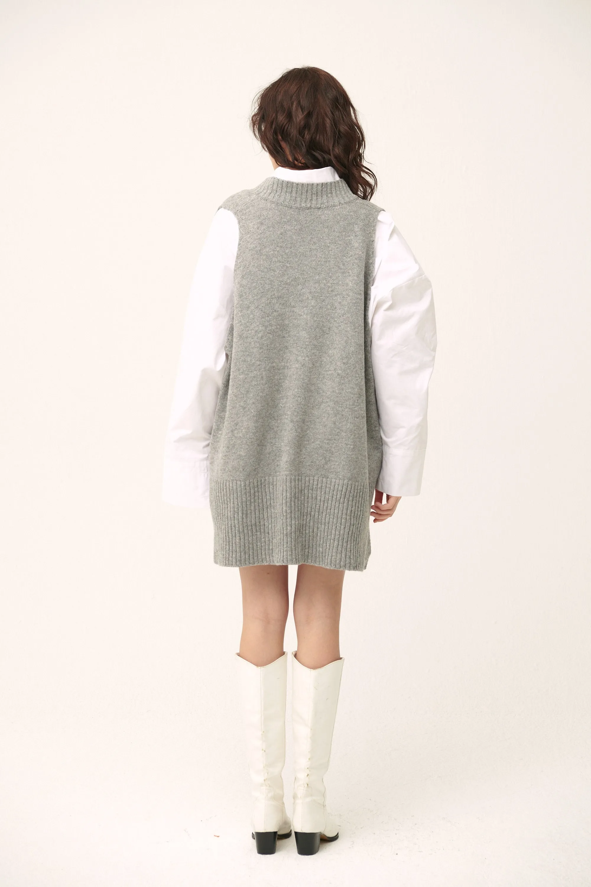 Lyla Oversized Knit Vest