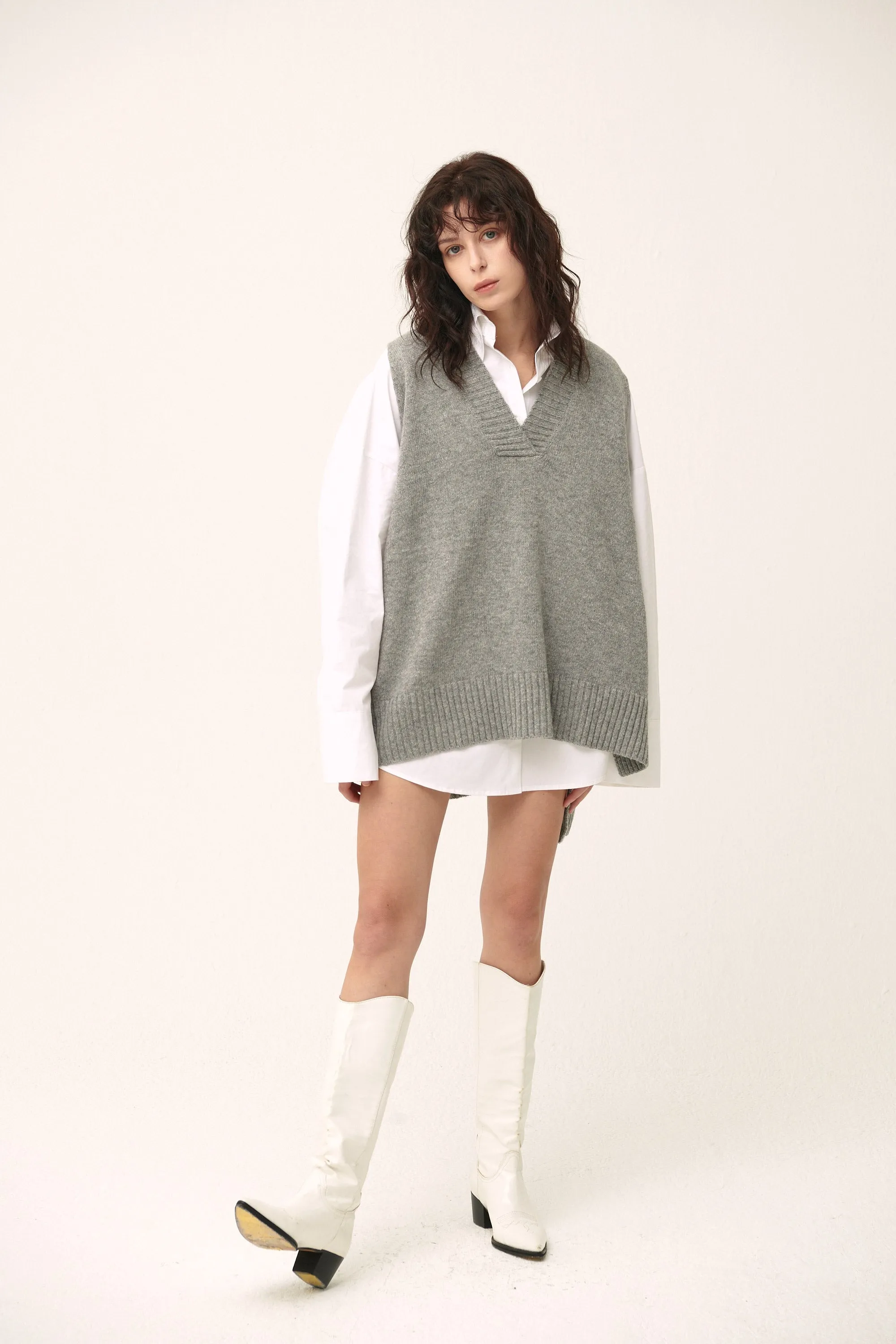 Lyla Oversized Knit Vest