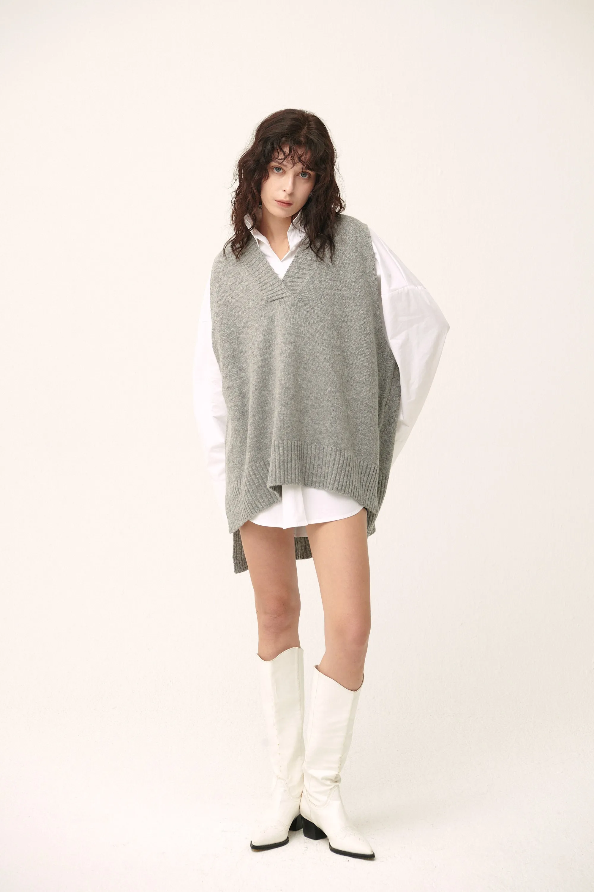 Lyla Oversized Knit Vest