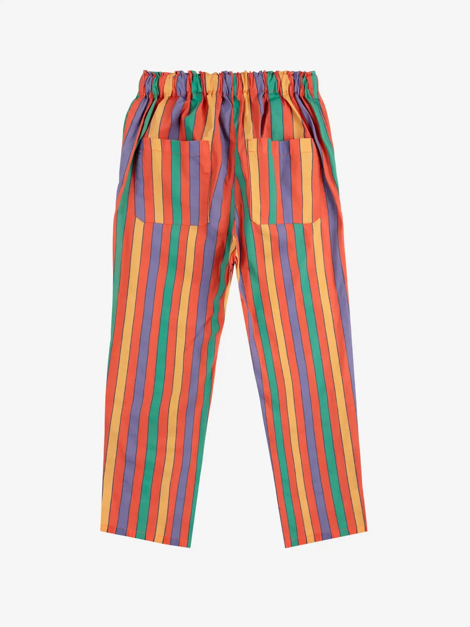 Multicolor stripes woven pants