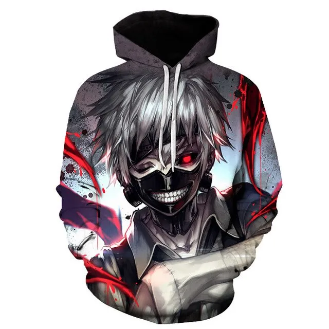 Naruto Gaara 3D Print Jacket Men/Women Hiphop Hoodies Long sleeves Casual Sweatshirt with Hat Boys Coat ropa hombre