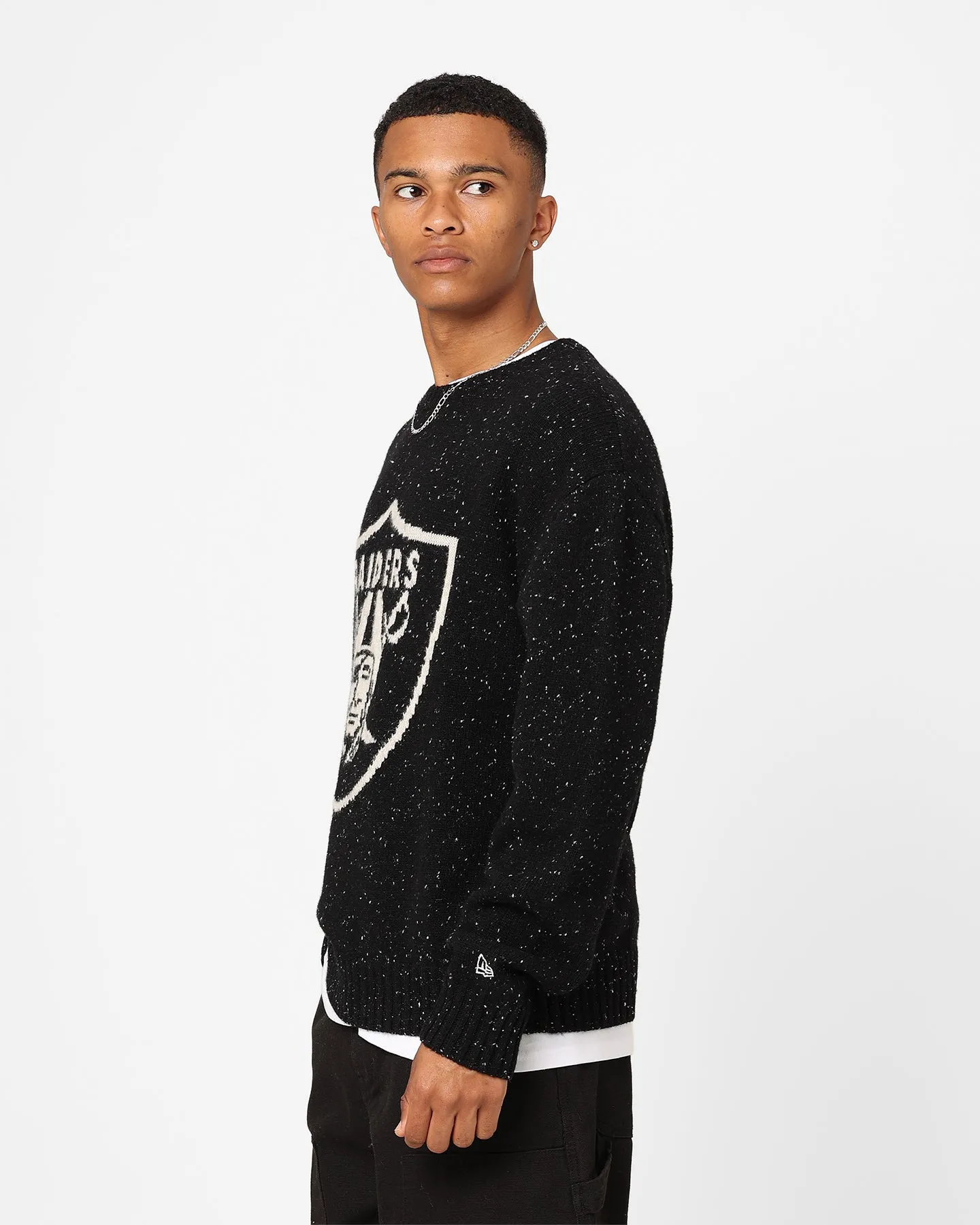 New Era Oakland Raiders Oversized Knit Sweater Black