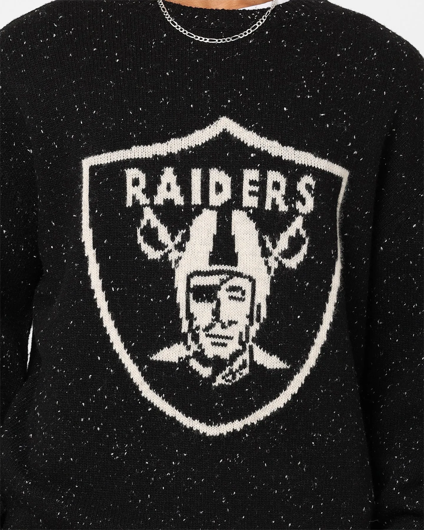 New Era Oakland Raiders Oversized Knit Sweater Black