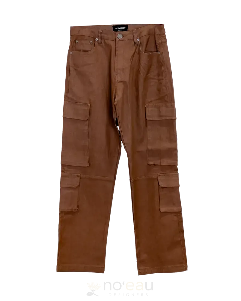 NOEAU - Baggy Fit Denim Jeans Brown Pant