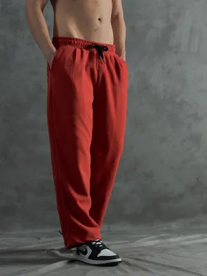 Orange Inmate Polar Fleece Trackpants