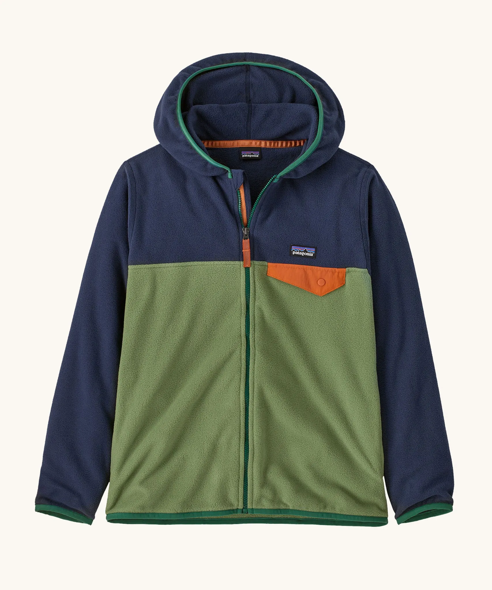 Patagonia Kids Micro D Snap-T Fleece Terrain Green