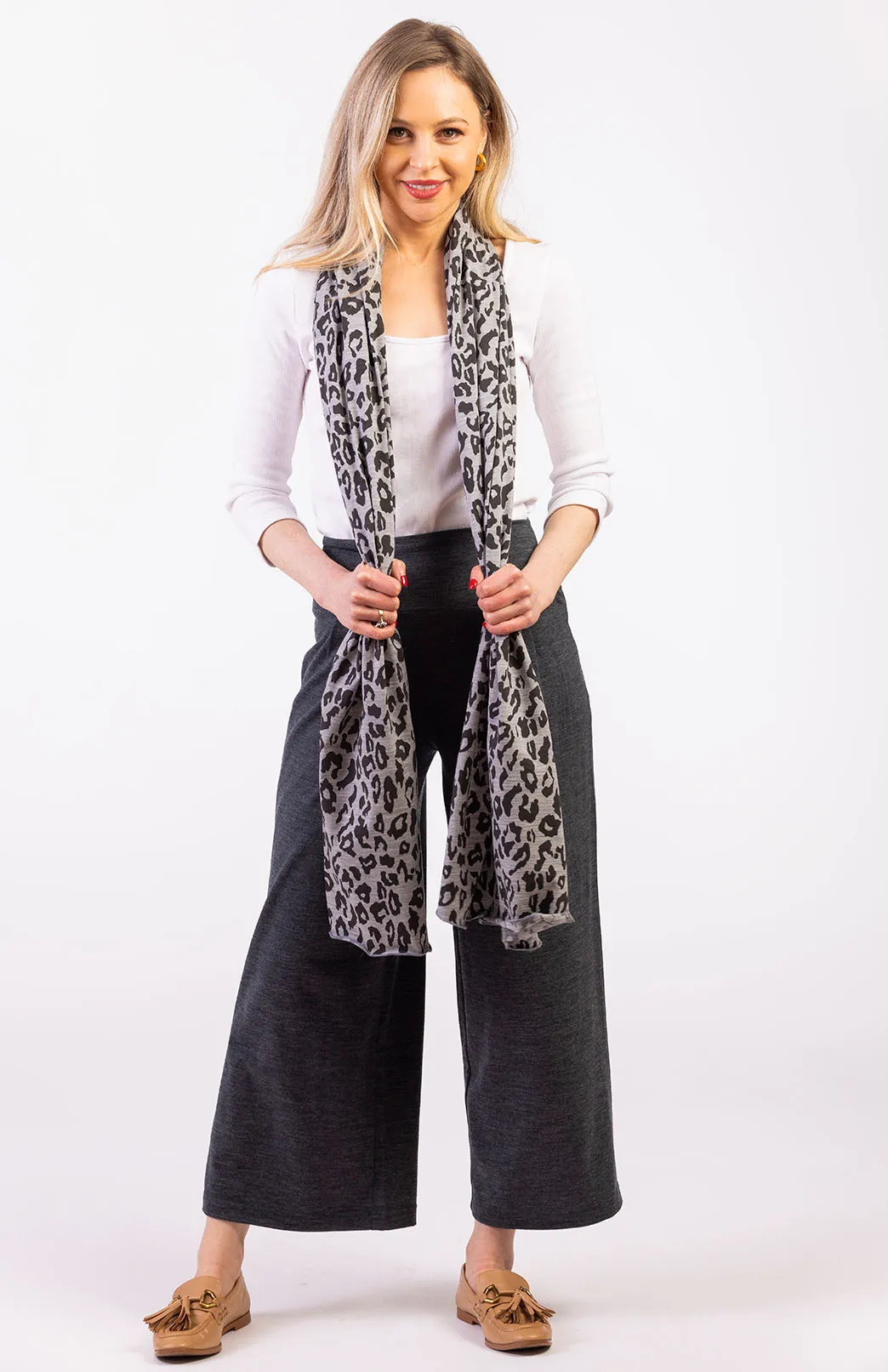 Patterned Scarf - Leopard