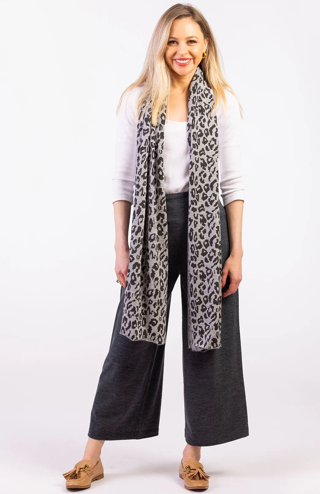 Patterned Scarf - Leopard