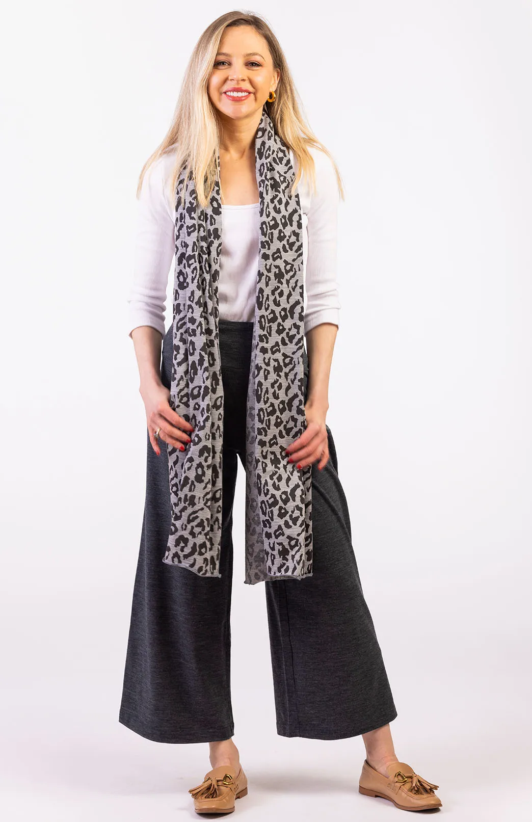 Patterned Scarf - Leopard