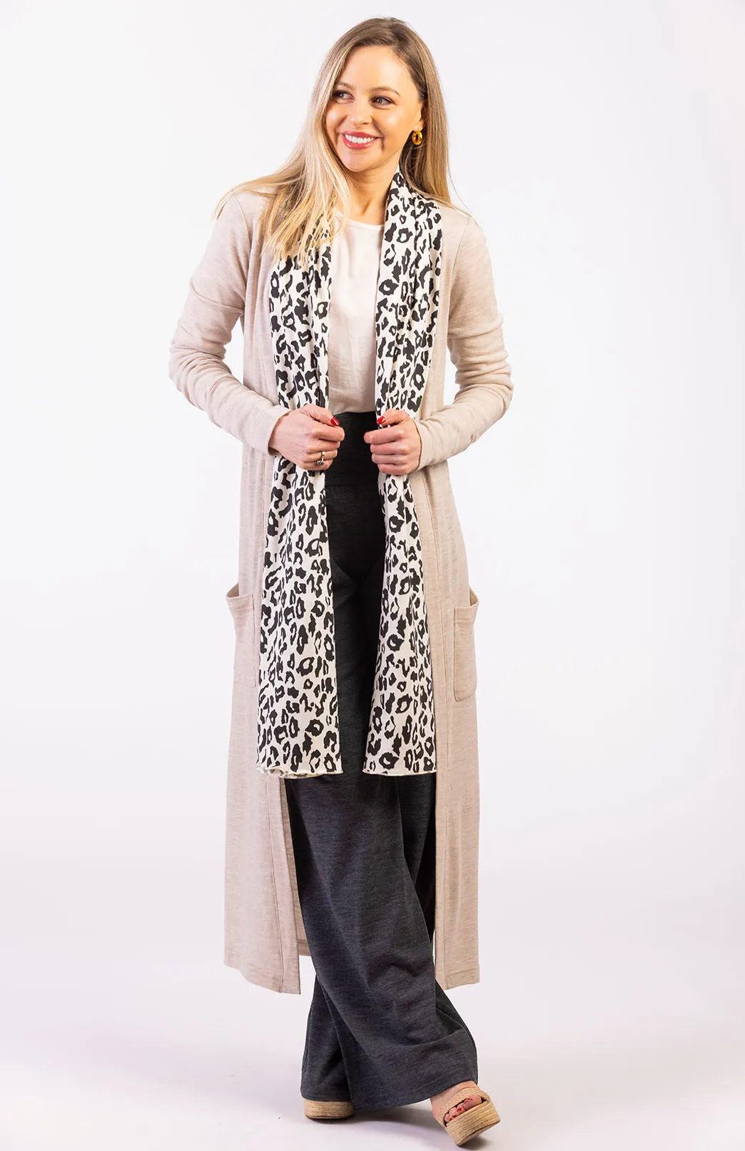 Patterned Scarf - Leopard