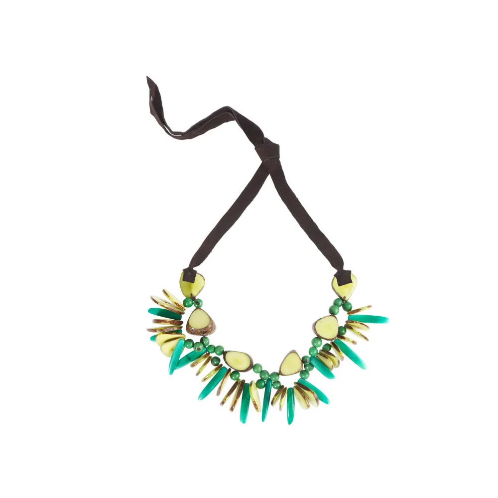 Rhumba Necklace in Lime Faire Collection