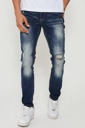 Royal Oak Tapered Jeans - Mid Blue