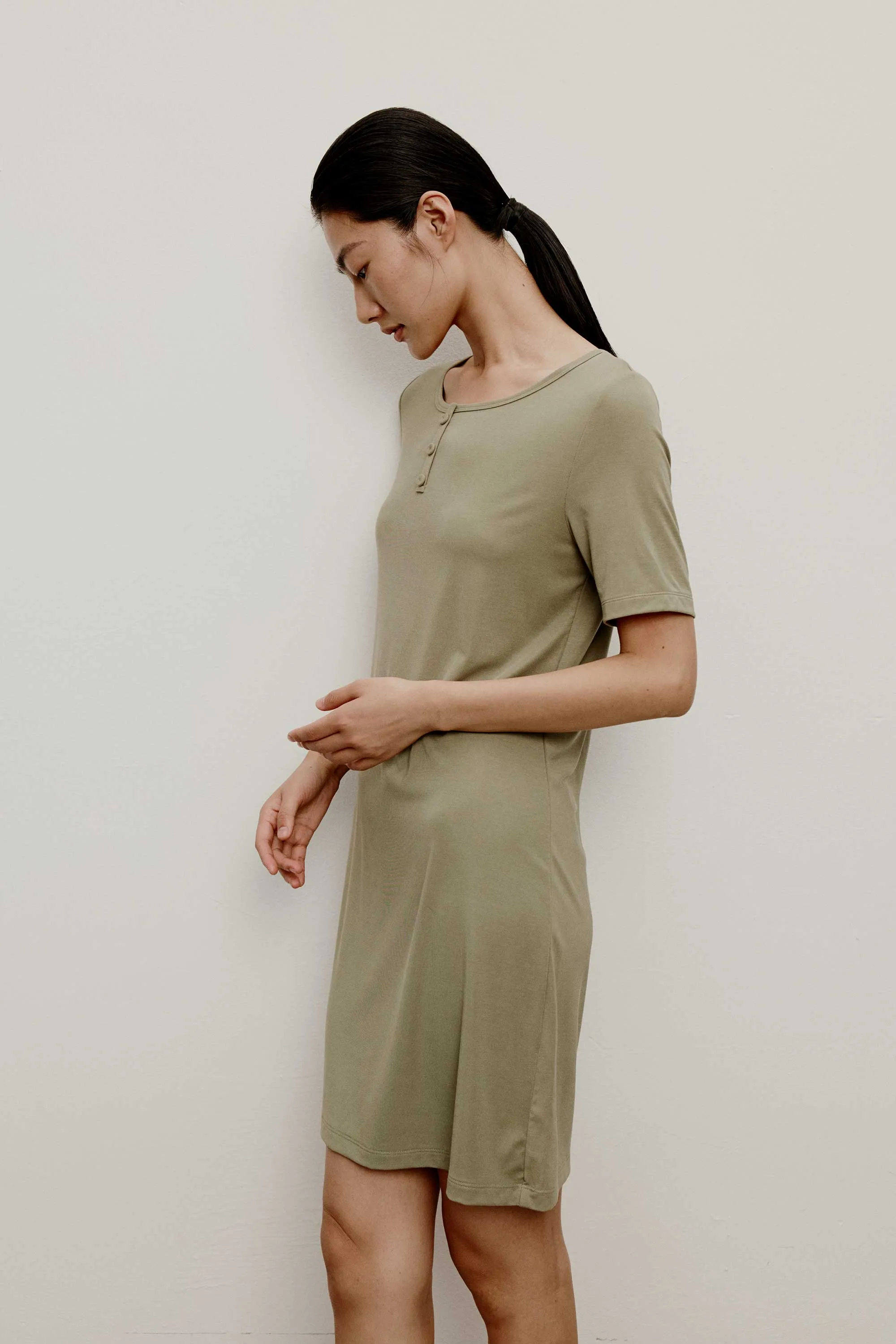 Silk Modal Pajama Dress