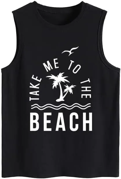 Summer Beach Lover Tees Shirt Women Take me to The Beach Birthday Gift Tank