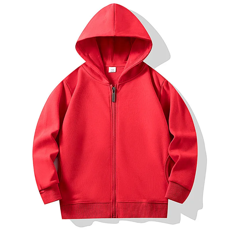 Unisex Toddler Zip Up Sweatshirts Lightweight Jacket Hooded Coats