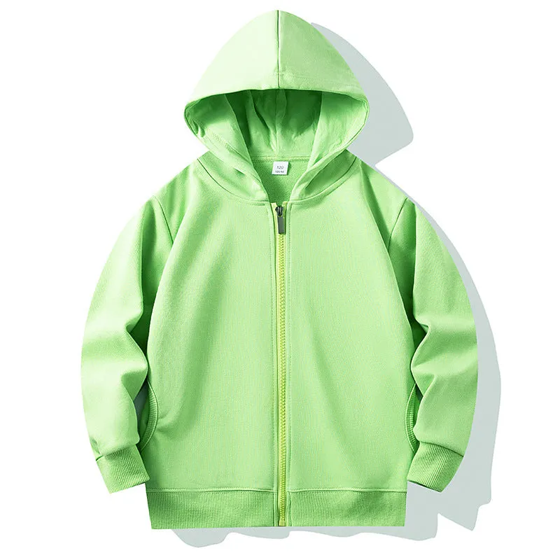 Unisex Toddler Zip Up Sweatshirts Lightweight Jacket Hooded Coats