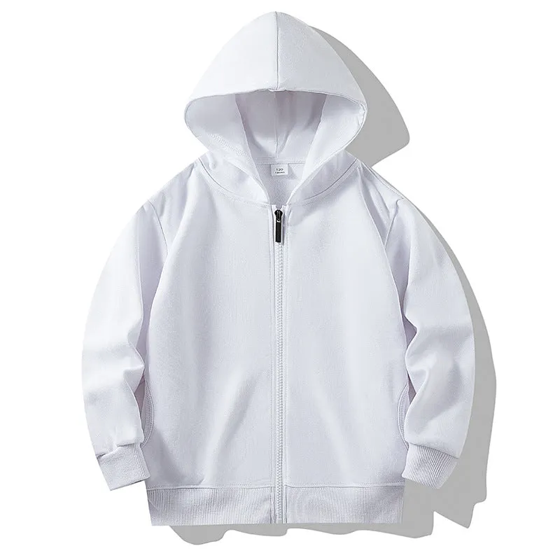 Unisex Toddler Zip Up Sweatshirts Lightweight Jacket Hooded Coats