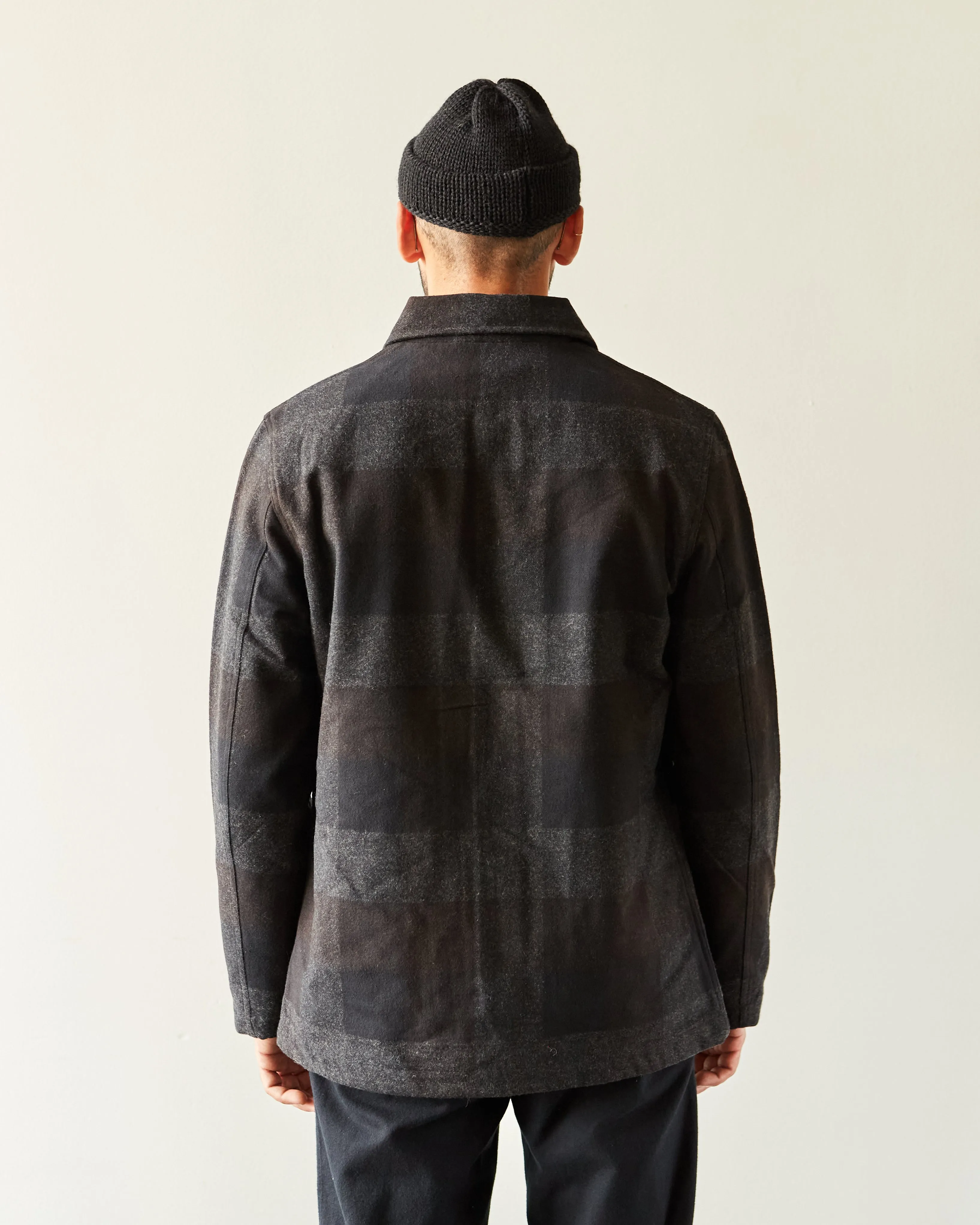 Universal Works Bakers Chore Jacket, Brown Messi Check