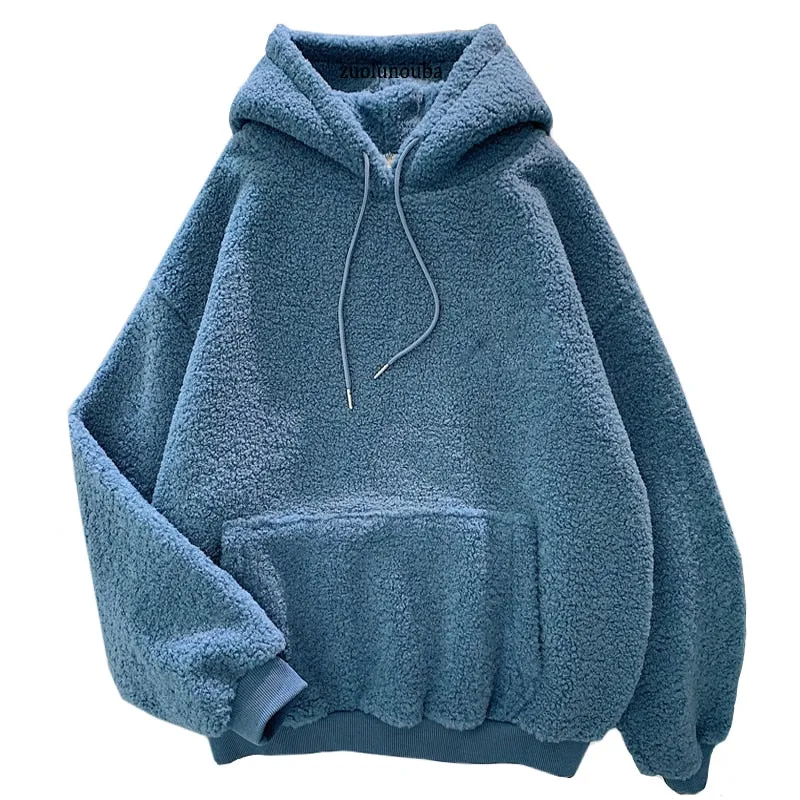 Velvet Cashmere Women Hoody Sweatshirt