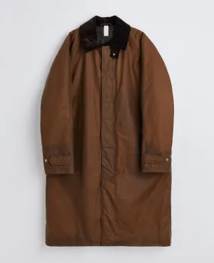 WAXED COAT . TAN