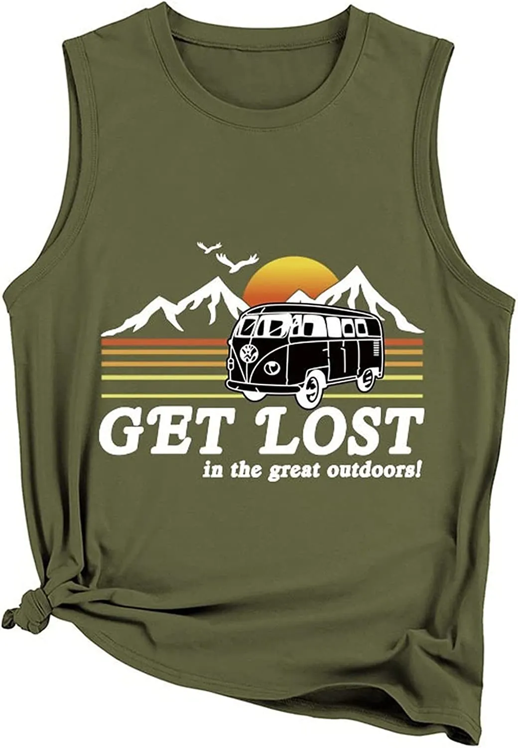 Women Get Lost in The Great Outdoors Tank Tops