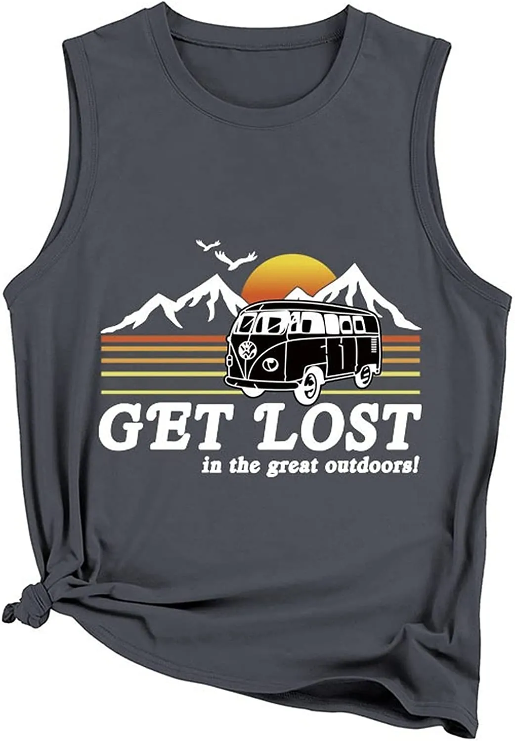 Women Get Lost in The Great Outdoors Tank Tops